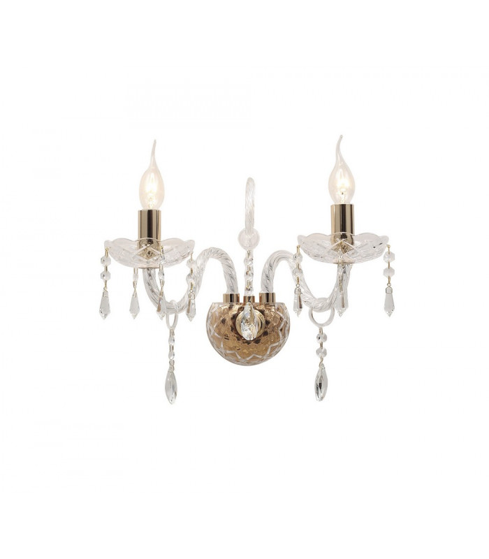 MONALISA Wall Light Gold Crystal 40x34x18cm