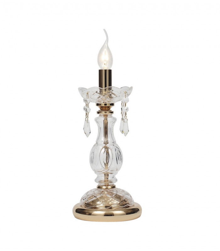 MONALISA Table Lamp Gold Crystal 15x41cm
