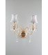 MONET Wall Light Gold Crystal With Fabric 40x37x24cm