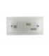 MUSA Flush Wall Light White 30x15cm-1