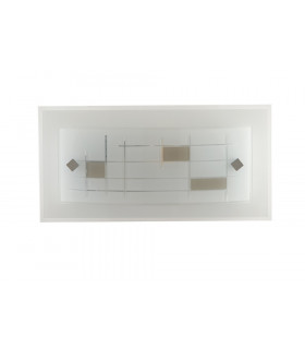 MUSA Flush Wall Light White 30x15cm-1
