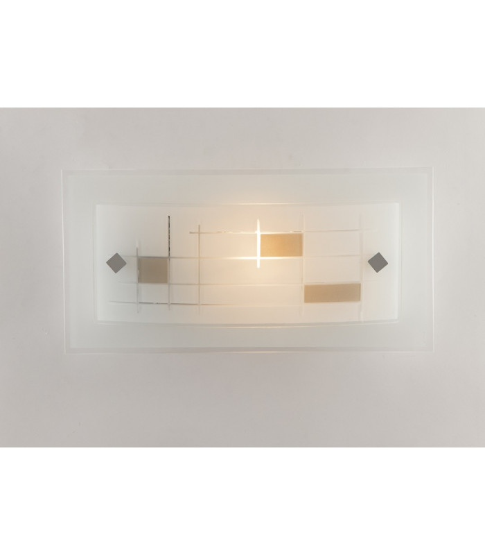 MUSA Flush Wall Light White 30x15cm-2
