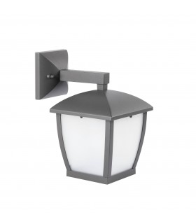 1 Light Outdoor Small Wall Lantern Dark Grey IP44, E27 - 1