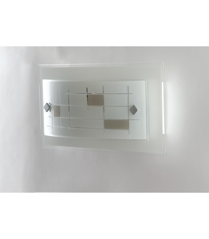 MUSA Flush Wall Light White 30x15cm-4