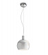 NARCISO Dome Pendant Ceiling Light Chrome 20x22.5cm