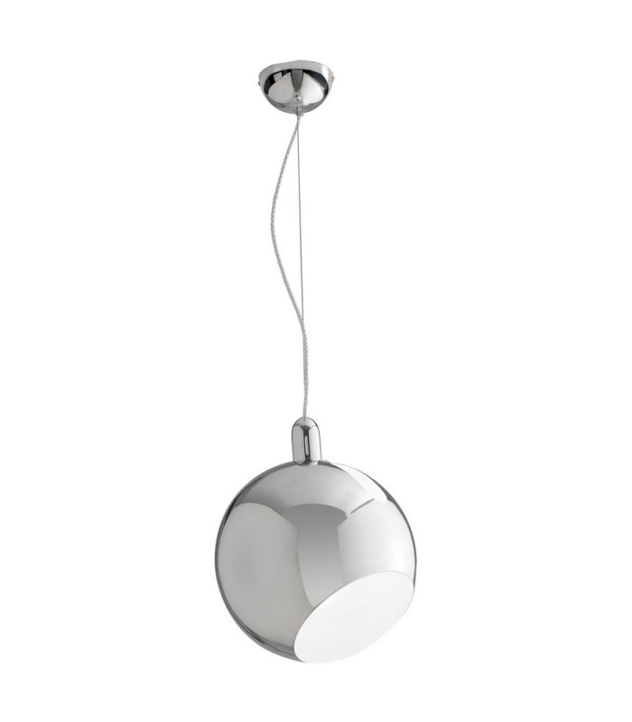 NARCISO Dome Pendant Ceiling Light Chrome 30x34.5cm