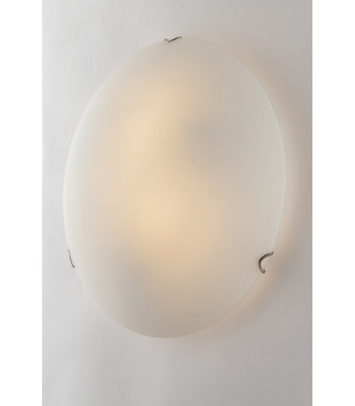 OBLO 2 Light Flush Ceiling Light White 30cm-3