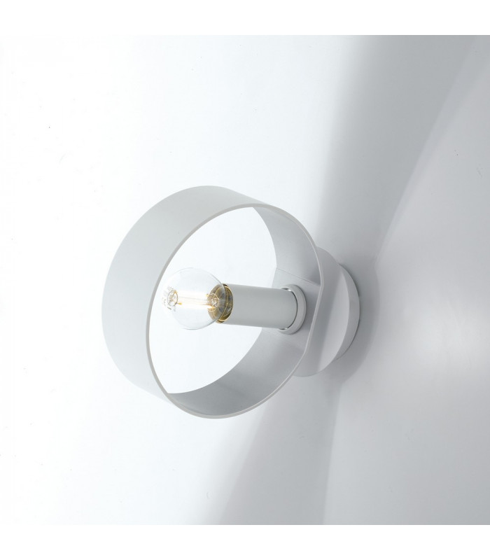OLYMPIC Wall Light White Silver 8x19x16cm-2