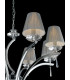 ORCHESTRA 8 Light Chandeliers with Shades Chrome K9 Crystals With Fabric 75x50cm-4