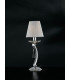ORCHESTRA Table Lamp with Round Tapered Shade Chrome K9 Crystals With Fabric 15x45cm-2