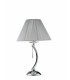 ORCHESTRA Table Lamp with Round Tapered Shade Chrome K9 Crystals With Fabric 35x53.5cm-1