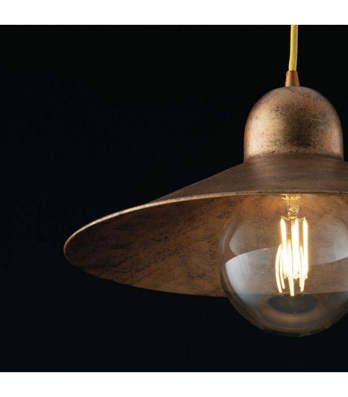 ORLEANS Dome Wall Light Copper 39x13cm-2