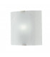 PARADISE Patterned Glass Flush Ceiling Light White 26x26cm-1