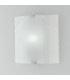 PARADISE Patterned Glass Flush Ceiling Light White 26x26cm-2