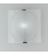 PARADISE Patterned Glass Flush Ceiling Light White 26x26cm-4