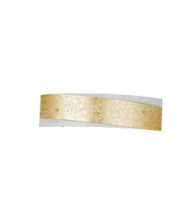 PARIS 2 Light Flush Wall Light Gold 45x12cm