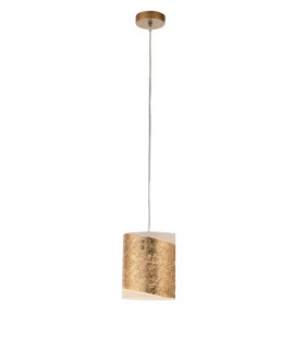 PARIS Slim Pendant Ceiling Light Gold 20x20cm-1