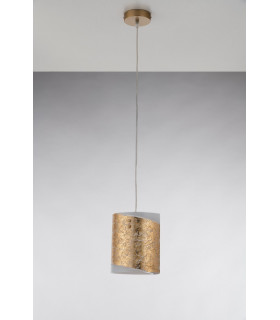 PARIS Slim Pendant Ceiling Light Gold 20x20cm-2