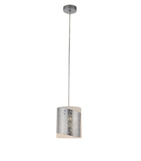 PARIS Slim Pendant Ceiling Light Silver 20x20cm-1