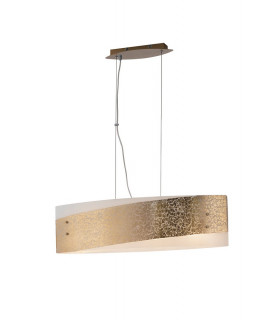 PARIS 4 Light Straight Bar Pendant Ceiling Light Gold 75x20cm-1