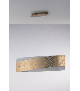 PARIS 4 Light Straight Bar Pendant Ceiling Light Gold 75x20cm-2
