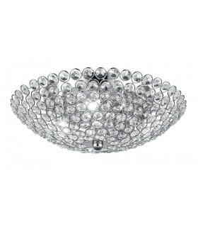 PLANET Ceiling Light Chrome Crystals 32x11cm