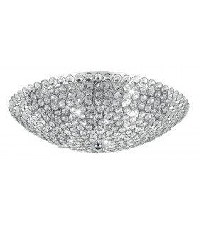 PLANET Ceiling Light Chrome Crystals 45x15cm