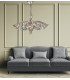 POSEIDON 5 Light Multi Arm Pendant Ceiling Light Champagne 72x65cm-2
