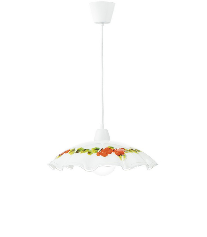 RIBES Dome Pendant Ceiling Light White 42x30cm