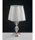 RIFLESSO Table Lamp with Round Tapered Shade Gold Crystal 25x47cm