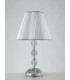 RIFLESSO Table Lamp with Round Tapered Shade Chrome Crystal 40x65cm