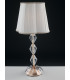 RIFLESSO Table Lamp with Round Tapered Shade Gold Crystal 40x65cm