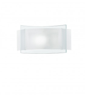 RIGHE Flush Wall Light White 33x16.5cm