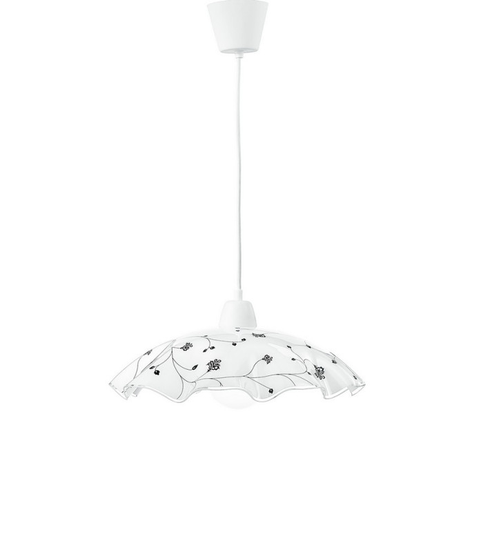 ROOT Dome Pendant Ceiling Light White 42x30cm