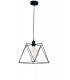 SANTANA Wire Frame Pendant Ceiling Light Black 26x26x25cm-1