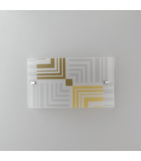 SEVENTY Flush Wall Light White 35x20cm-2