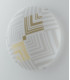 SEVENTY 2 Light Patterned Glass Flush Ceiling Light White 30cm-3