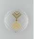 SEVENTY 3 Light Patterned Glass Flush Ceiling Light White 40cm-2