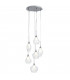 SKYLINE 6 Light Cluster Pendant Ceiling Light Transparent 42x22.5cm-1