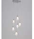 SKYLINE 6 Light Cluster Pendant Ceiling Light Transparent 42x22.5cm-2