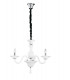 SOFFIO 3 Light Chandeliers White 66x50cm