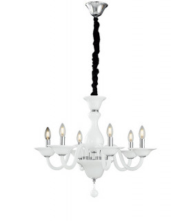 SOFFIO 6 Light Chandeliers White 66x50cm-1