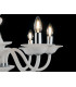 SOFFIO 6 Light Chandeliers White 66x50cm-3