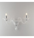 SOFFIO Twin 2 Light Candle Wall Light White 47x36x30cm-1