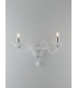 SOFFIO Twin 2 Light Candle Wall Light White 47x36x30cm-2