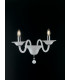 SOFFIO Twin 2 Light Candle Wall Light White 47x36x30cm-3
