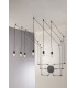 SPIDER 6 Light Pendant Ceiling Light Anthracite 500cm