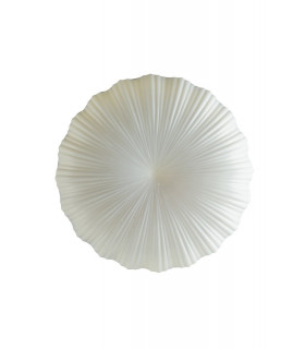 SPRING LED Patterned Glass Flush Ceiling Light White 1500lm CCT 29.5cm-1