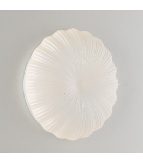 SPRING LED Patterned Glass Flush Ceiling Light White 1500lm CCT 29.5cm-2