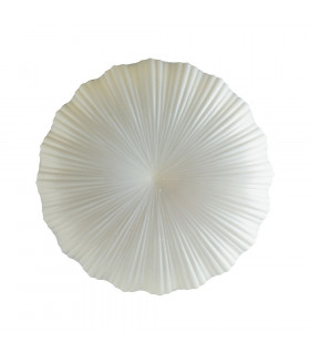 SPRING LED Patterned Glass Flush Ceiling Light White 3700lm with Remote Control CCT WIFI 50.5cm-1